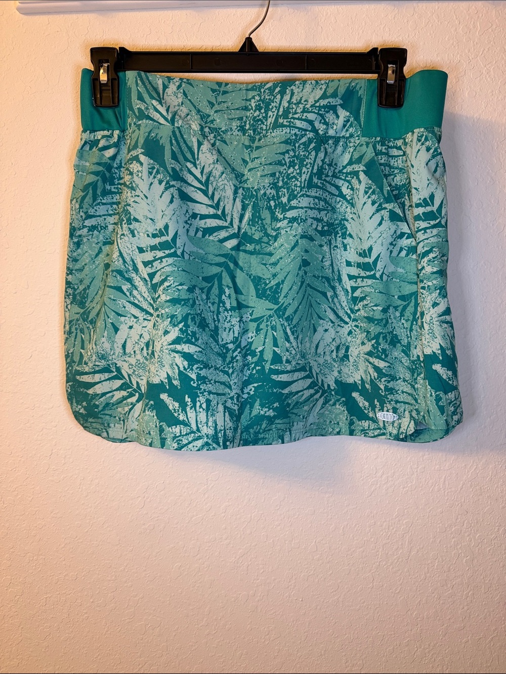 Reel Legends Teal Tropical Print Skort